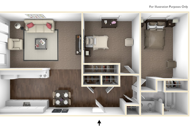 floor plan - Lowebrook Apartments