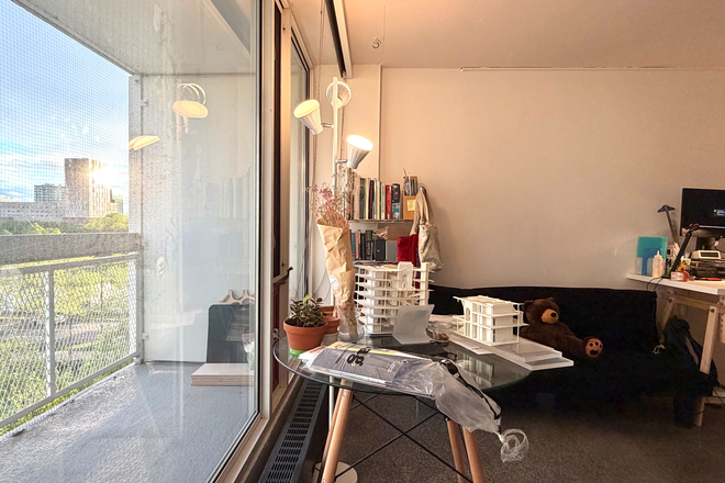 balcony / living - Summer Studio at Peabody Terrace, close to campus Apartments