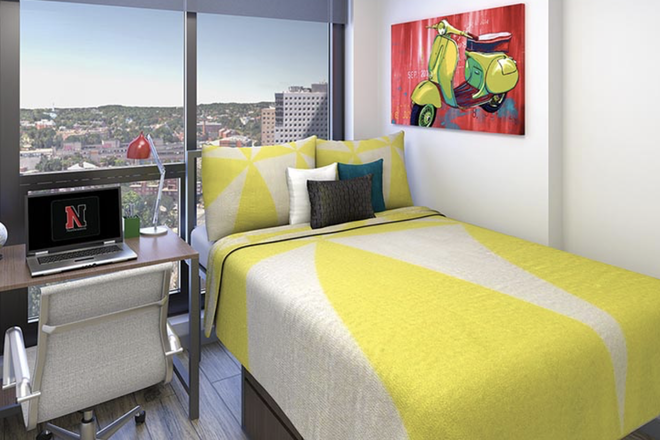 Bedroom - Lightview - private bedroom and bathroom in two-bed, two-bath apt