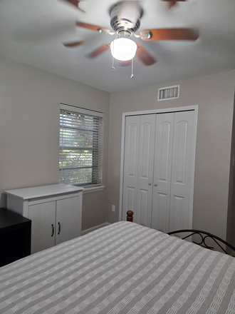 Bedroom #2 - Closet view - Fully Furnished Bedrooms - TWO rooms available,  3 miles south of UTD House