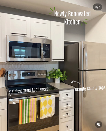 Kitchen - Subleasing 4x4 Renovated at The Lofts