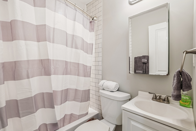 Bathroom - Levis Street Apartments Union Market Unit 1