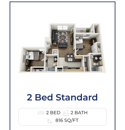 Floorplan - The Landing Apartments, 10 minute drive to campus