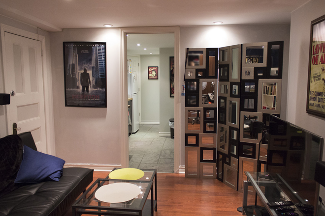 Living area - Dufferin Grove, 420 sq. ft. studio,  util. incl., storage, wash/dryer,  partial furn. optional House