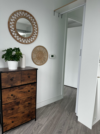Bedroom - Private rooms in a co-living condo unit at Wellesley St. E, Toronto