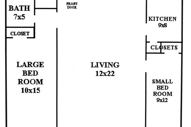Apt floorplan - Woodhaven 2bd Aug. 1st !! Need last minute housing ? House