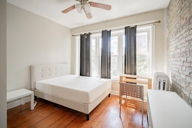 Bedroom - Will be unfurnished with dark gray carpet - FALL SUBLET 2026 — 1901 Sherman Ave, Evanston Apartments (Sublet / Shared Housing)