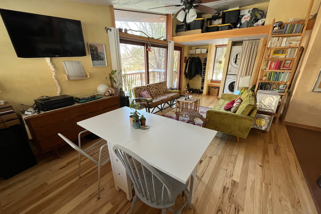Living Area/Dining Area/Entryway - Modern, Light-Filled Home walking distance to UMass Amherst