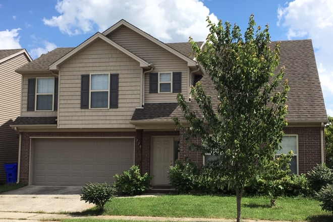 Outside view - lots of curb appeal. - Newer 4 BR homes - 2 1/2 baths - 2 car garage. Perfect location for med & grad students to share!