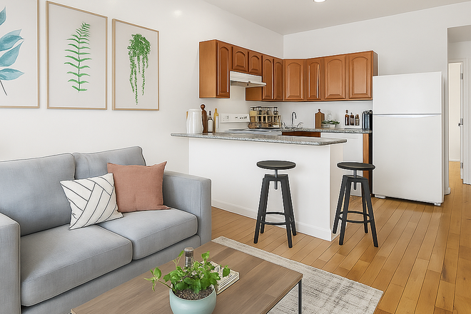 Livingroom Area - Renovated Bedrooms Across from Founder's Hall of La Salle University, Furnished & Unfurnished Triplex