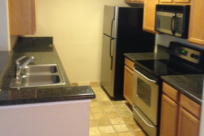 Kitchen - Top Floor Lucera 2BR/2BA Condo with Scenic Canyon Views at 7120 Shoreline Dr. Unit 2313