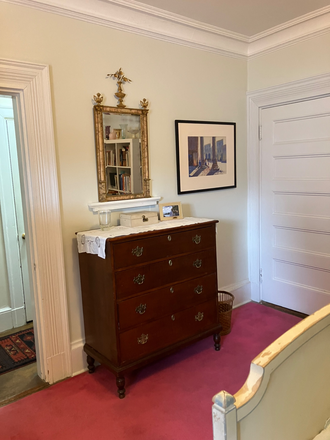Bedroom includes 2 dressers, 1 double bed, 2 bookcases, 1 night stand - 857 Beacon St., Boston -- Close to Longwood Medical Area, 3 subway lines, buses, parks, shopping Condo