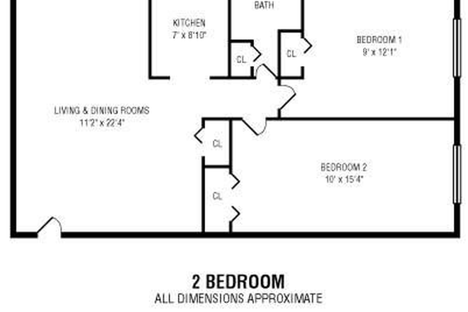 Renting out the larger bedroom. 2 bedrooms, 1 bathroom, kitchen and living room. - Graduate Hills