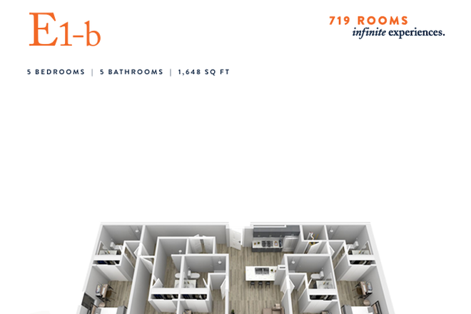 Unit Layout 3-D - 320 Apartments