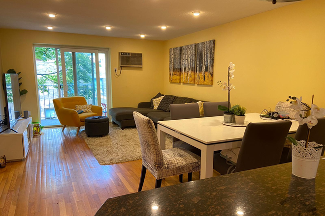 living room - Gorgeous Coolidge Corner 2 bed with parking and balcony - available now