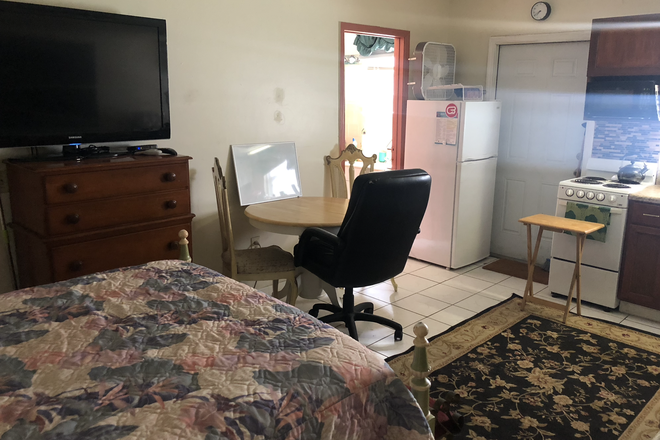 Smart TV with apps like netflix embedded. - Private studio with its own paved entrance House