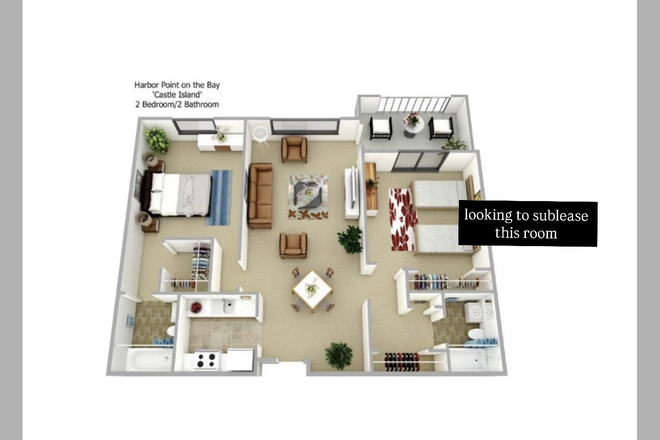 private bedroom - Private room, summer sublease Apartments