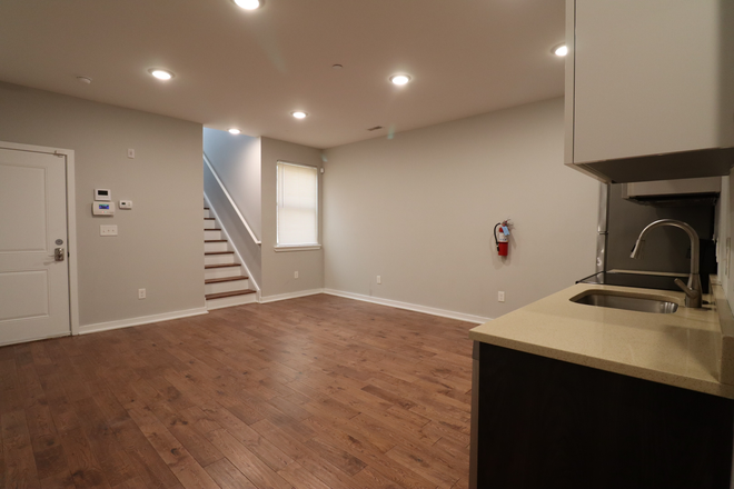 Living Room - Temple Villas 2251 Broad Street - New Construction A Block Away from Temple Campus Apartments