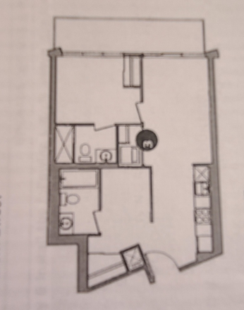 Layout - 1 Furnished Bedroom with full Private Ensuite in shared 2 room unit, all utilities w/laundry incl