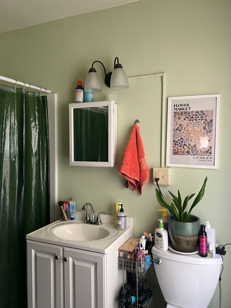 Bathroom - Second floor apartment 1910 era Victorian in Historic Hill Section