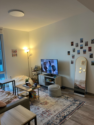 living room - Sublease for Union on Knox -- brand new apartment steps from campus!