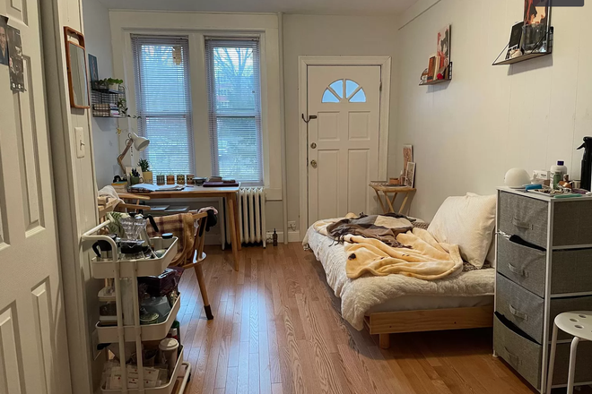 Bedroom-LIVINGROOM - COOLIDGE CORNER COZY STUDIO 06/01 SAINT PAUL ST **JUNE 1ST** MOVE IN Apartments