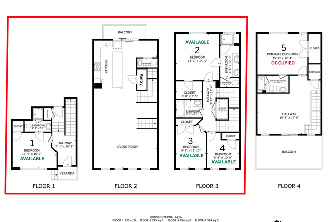 Floorplan - Spacious Home Near UMD; walkable to UMD and on shuttle route; Female-Oriented Students Prefer