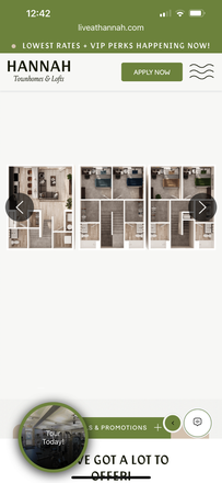 Floor plan - Hannah Lofts Townhomes