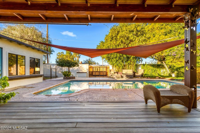 Backyard view - Private home with a pool! One Female Roommate needed.