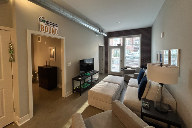 Living Room - The Foundry Apartments