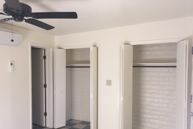 two big closets - Mountain Avenue One Room Studio with refrigerator only  Most Utilities Paid Walk to U of A Apartments