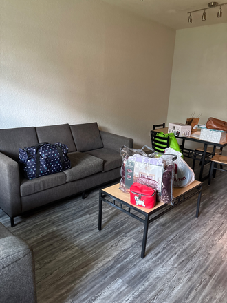 This is the living room in move in day - Apartment near campus at the Verge