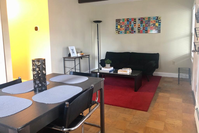 Living Room - One Bedroom w/Utilities Included, Near Tufts. Washer/Dryer Apartments