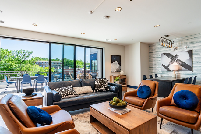 The-Edition-on-Rosemary-Apartments-Near-UNC-Chapel-Hill-The-Hub-Resident-Clubhouse-Lounge - The Edition on Rosemary