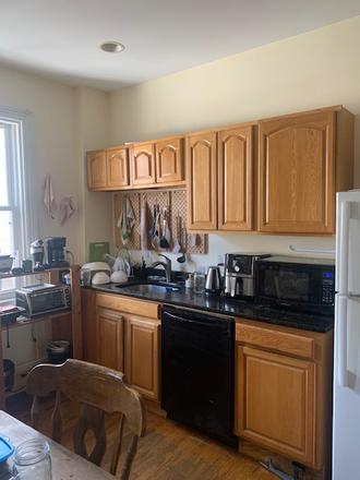 kitchen - Sunny, Spacious 7 bedroom, 2 bath Townhouse Furnished, on Wickenden St available June 1, 2025