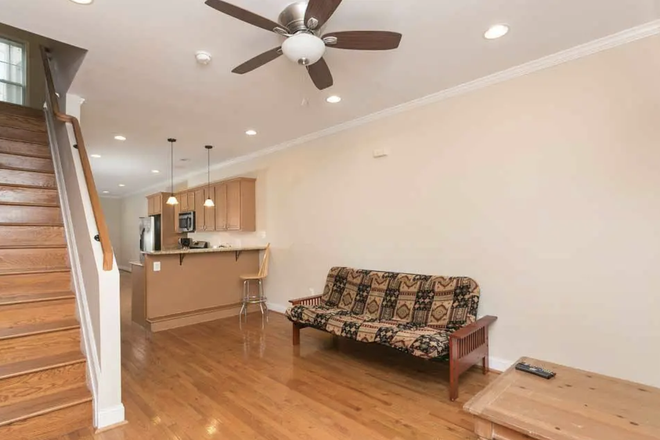 living area - one bedroom with private bathroom or shared bathroom available, 1 block to Johns Hopkins Hospital Townhome