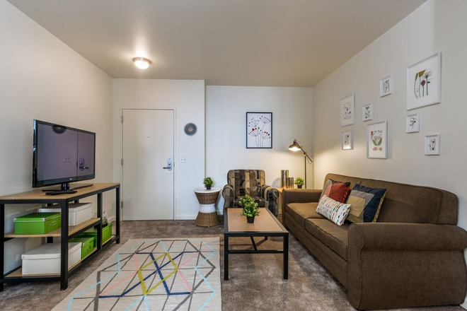 Apartment lounge area - University View 2x2 Lease Transfer Apartments