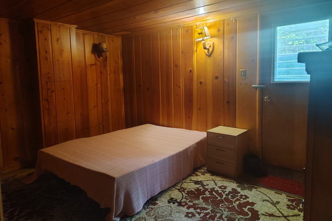 bedroom - Basement one-bedroom apartment with bathroom, separate entrance
