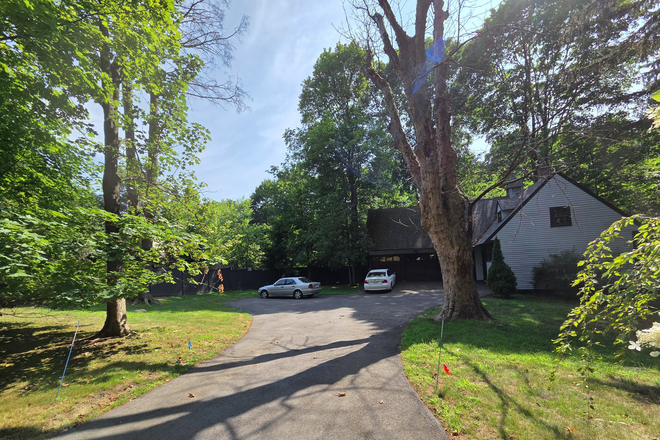 Driveway entrance - 1 bedroom apartment in beautiful 6000 sq ft 1840 farmhouse in park like 1.5 acres on BC bus route
