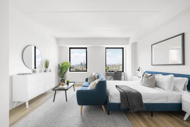 Front view of studio. - Looking for Roommate in Luxury Studio Apartment (15 mins from NYU Tandon)