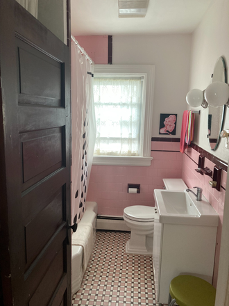 bathroom adjacent to room - Furnished bedroom in a quiet home for female on Hope street.