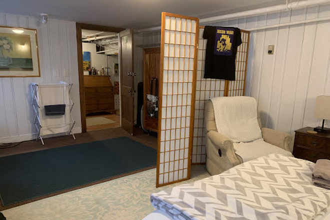 from bed to reading chair - Furnished Room close to TUFTS and HARVARD Apartments