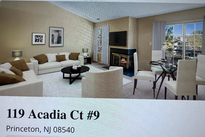 Living Room:furniture not included - Unfurnished 2BR condo-Acadia Ct-Princeton