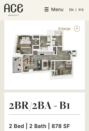 Floorplan - Ace Berkeley Apartments