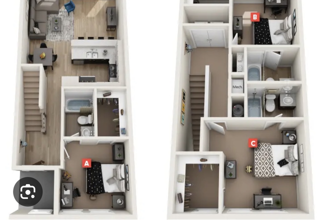 Townhome layout - The Station Alafaya