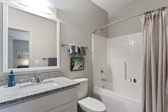 Bathroom - University Edge Student Living Apartments