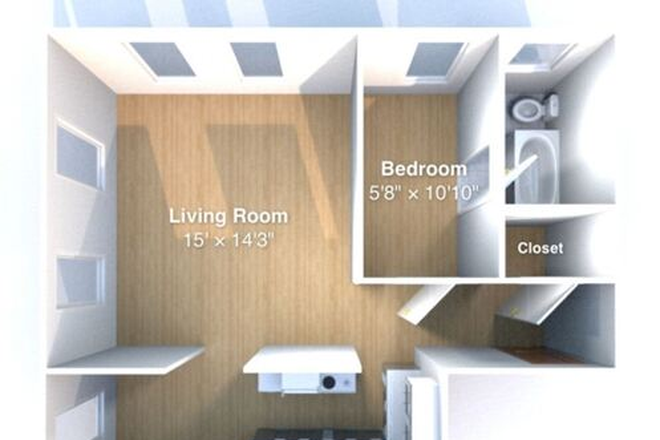 Main floorplan of the home - The Varsity Apartments