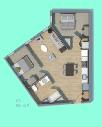 floorplan - Olympia Place Spring Sublet Apartments