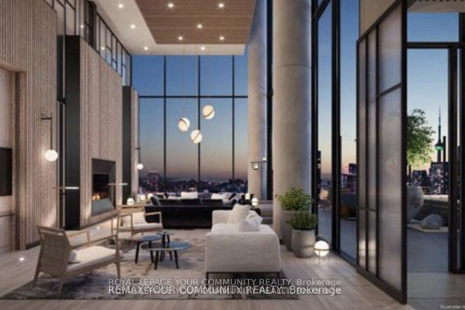 lounge/co-working space - 2 bed 2 bed unit at Yonge and Bloor