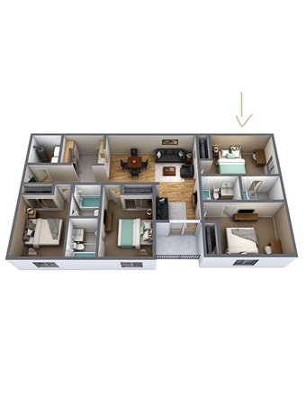 floor plan - Knights Circle Apartments